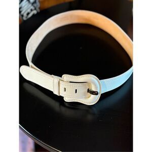 Fendi White Patent Leather Belt (Large)